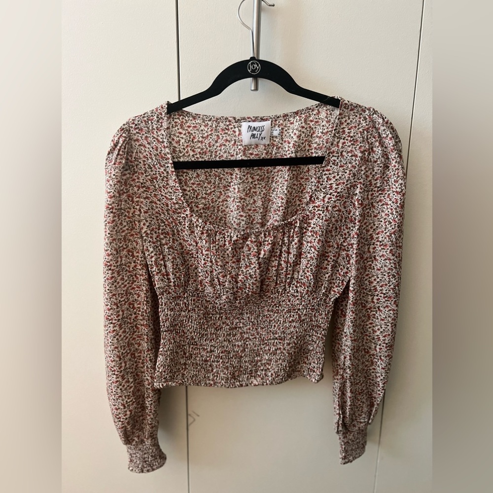 Princess Polly - long sleeve puff sleeve floral top